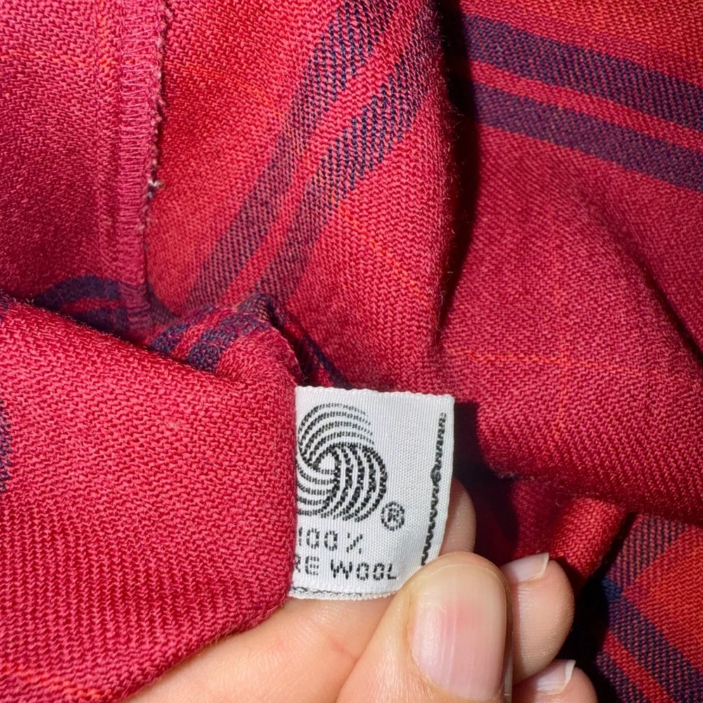 Vintage CHRISTIAN DIOR 100% Wool Plaid Blazer 8